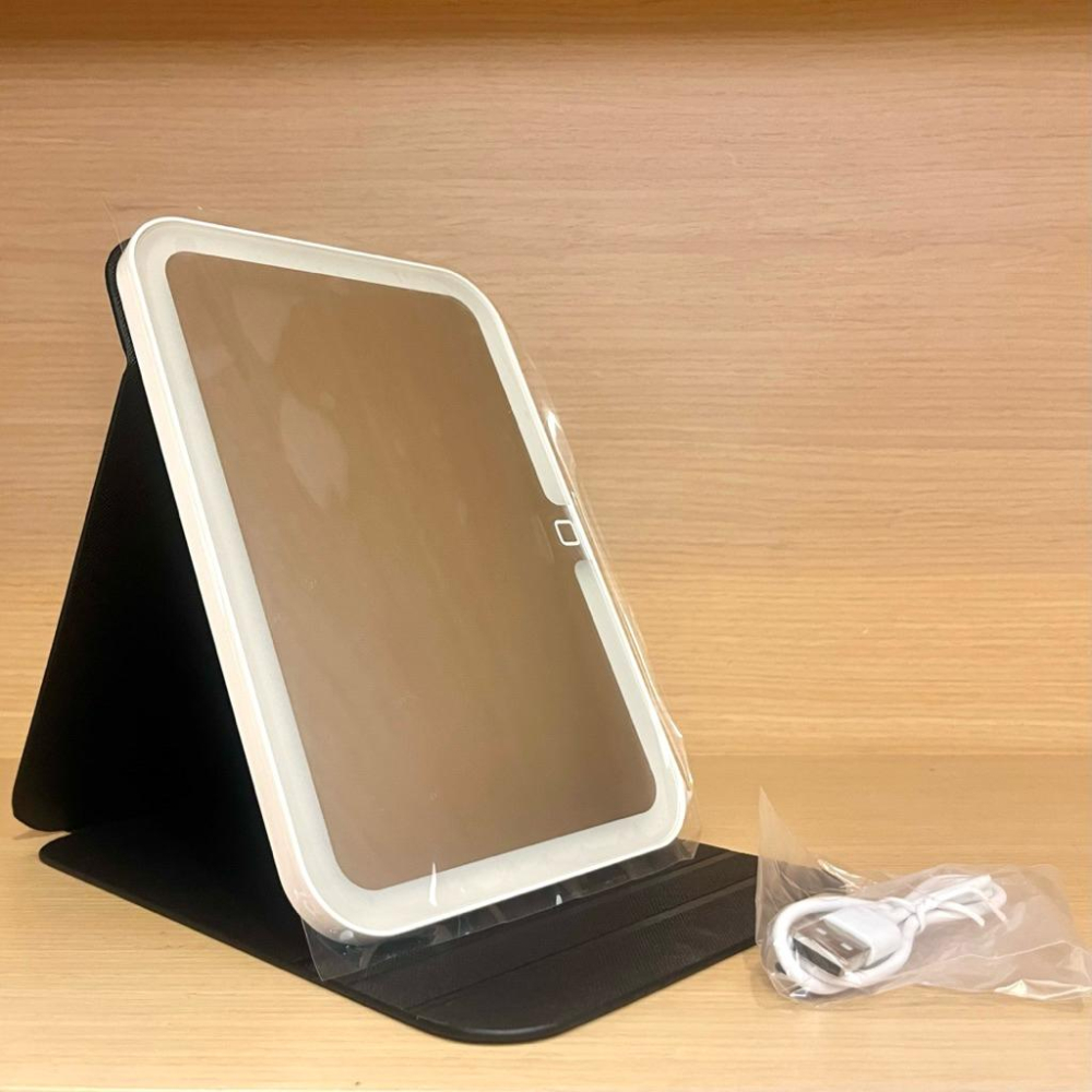 栗子美妝🌰｜全新 M.A.C 折疊LED美肌鏡 LED三色美顏燈 摺疊化妝鏡 LED化妝鏡 桌上型化妝鏡-細節圖2