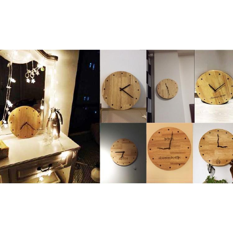麥舌頭 客製化木頭時鐘 一件起做 刻字刻畫 送禮 禮物 北歐-細節圖5