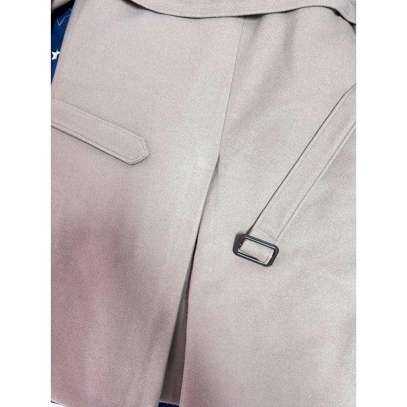 (二手)Dejou長版綁帶大衣-細節圖5