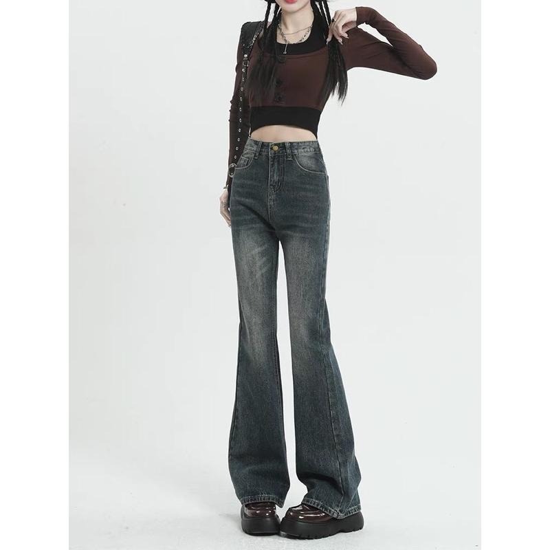 🔥清倉拍賣🔥全現貨 復古藍喇叭牛仔褲-細節圖3