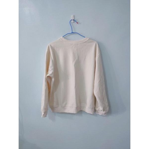 寬鬆印花設計圓領大學T-細節圖3