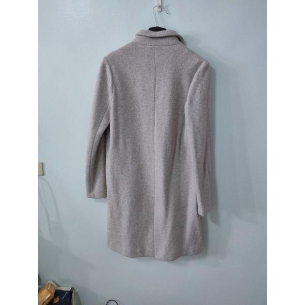 (二手)H2O 米灰色中長版大衣-細節圖2