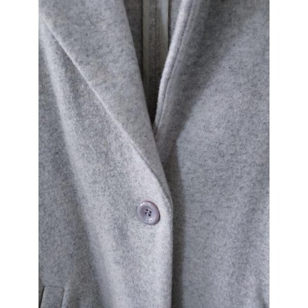 (二手)H2O 米灰色中長版大衣-細節圖4