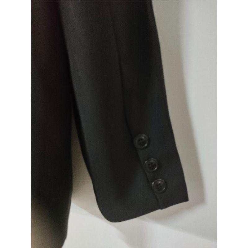 薄款黑色寬鬆西裝外套 L號-細節圖4