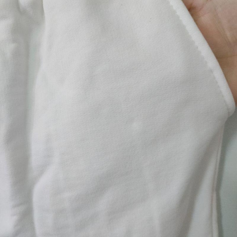 白色毛圈縮口棉褲 XL-細節圖5
