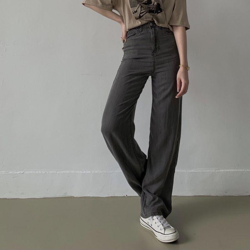 (二手)碳灰色軟料牛仔褲 L號-細節圖2