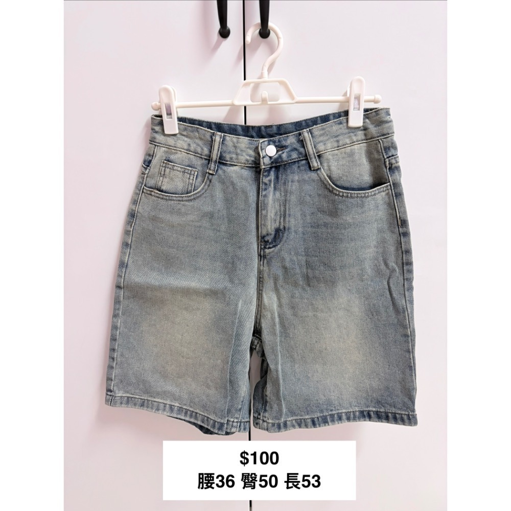 (二手)復古牛仔五分褲-細節圖3