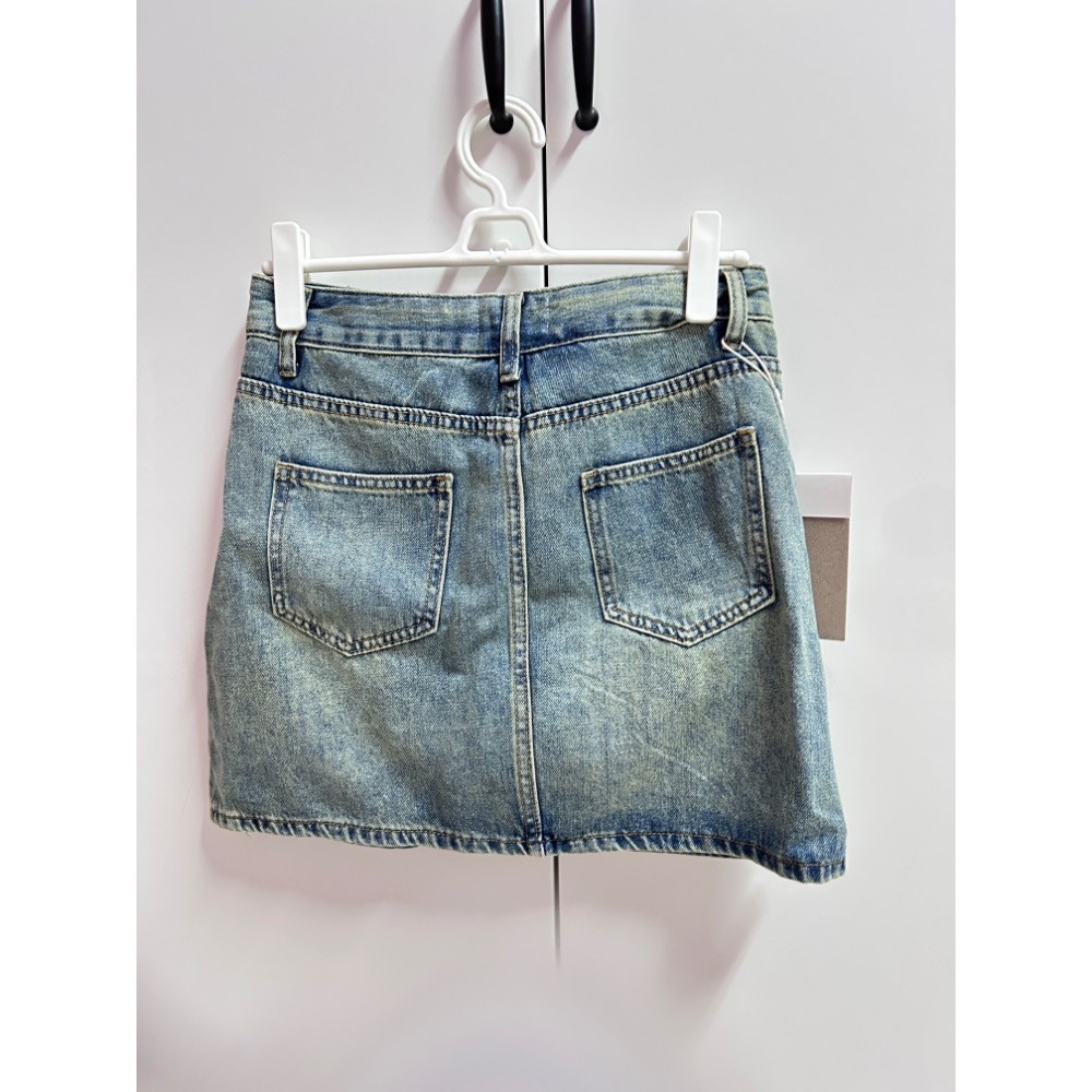 復古牛仔短裙-細節圖2