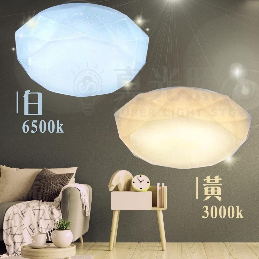 舞光 LED吸頂燈 單色壁切 星鑽/雅緻/菱鑽 12w 16w 30w 白光/黃光 全電壓 省電 客廳 餐桌燈 臥室燈-細節圖6