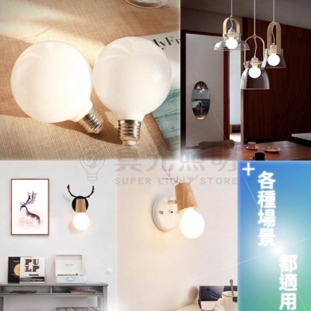 🐲 龍珠燈泡 🔮 /珍珠燈泡  7W G80 / G95 / A60  3色溫自由搭配 🌟柔和奶白外罩🌟 龍珠-細節圖4