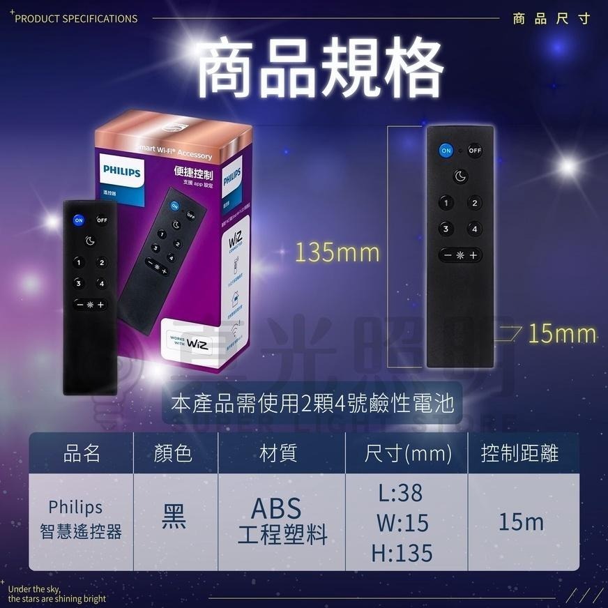 💙 Philips 飛利浦  🔮 Wi-Fi WiZ 智慧照明 遙控器 PW006 15公尺長距離遙控-細節圖6