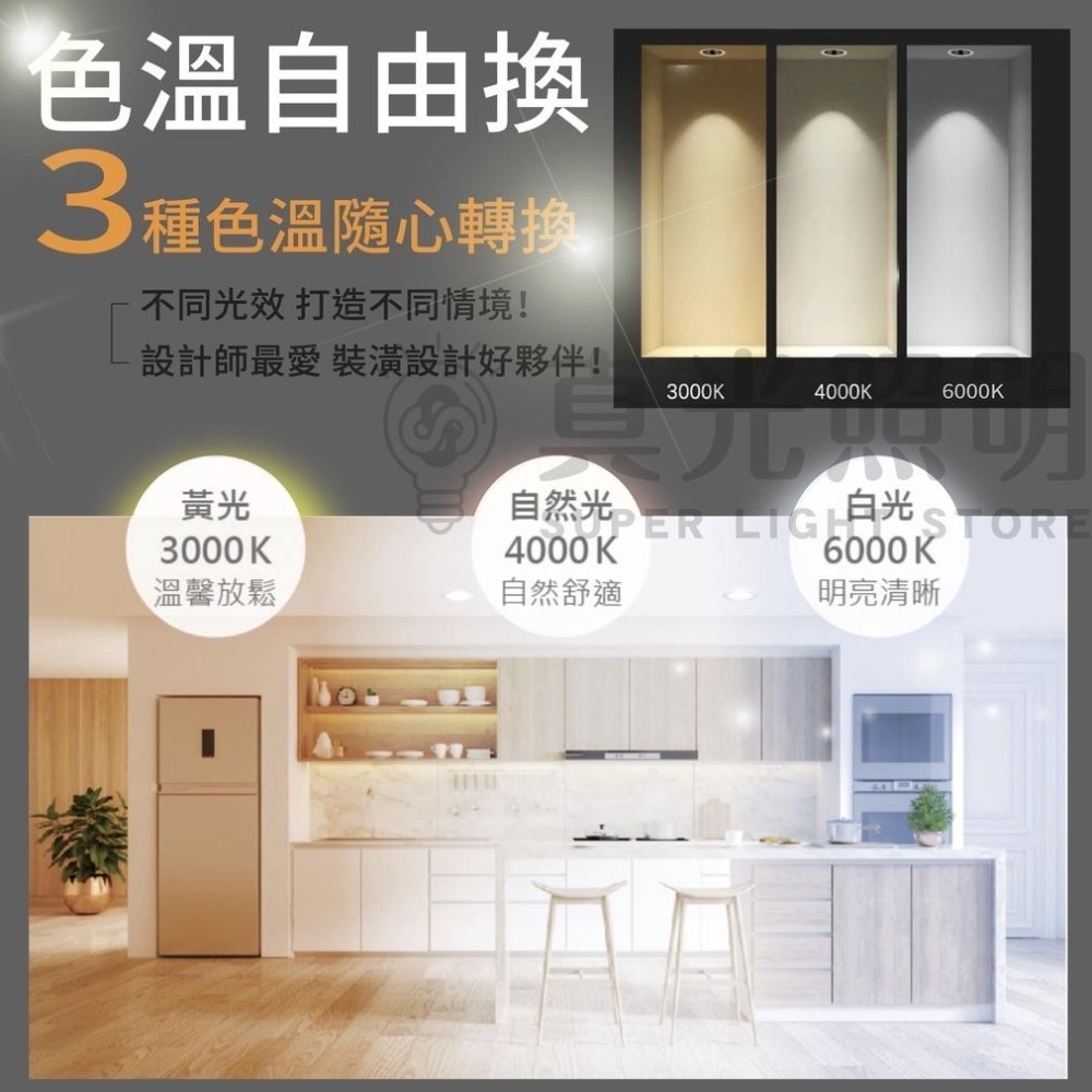 舞光⚡️歡笑崁燈⚡️聚光型 高演色 可調角 5W 7CM 8W 9CM 重點照明 櫥櫃燈 走廊燈 投射崁燈 展示燈-細節圖3