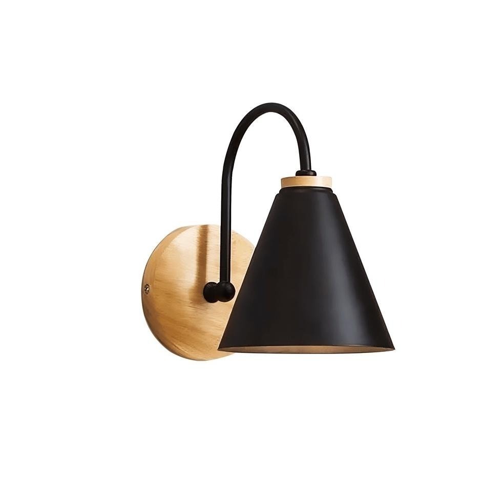 💡 真光照明 🙌🏻  北歐簡約原木壁燈 臥室燈 書房燈 床頭燈 玄關燈 廁所燈 浴室燈 原木燈具 鐵藝-細節圖7