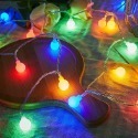✨新品🤩 LED燈串 圓球燈串 五模式/10米/100燈/插電款 暖白/彩色 聖誕燈 背景裝飾燈 相片燈  佈置燈-規格圖9