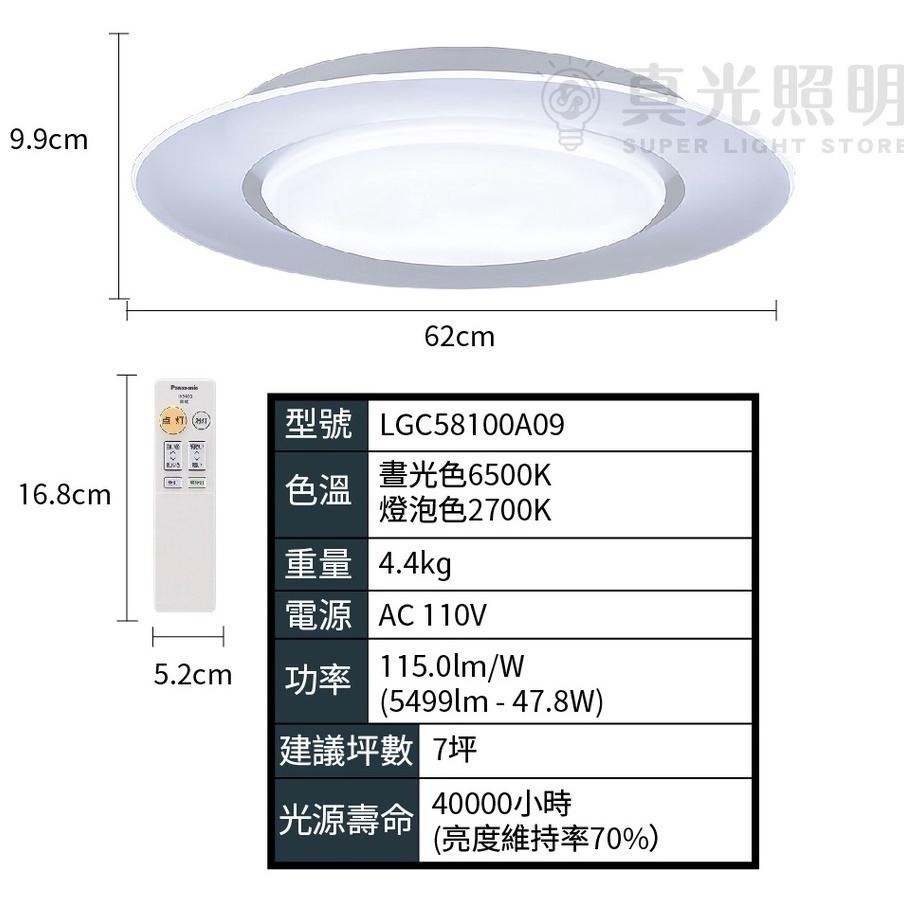 【Panasonic國際牌 】47.8W LED 單層導光板 吸頂燈  LGC58100A09-細節圖4