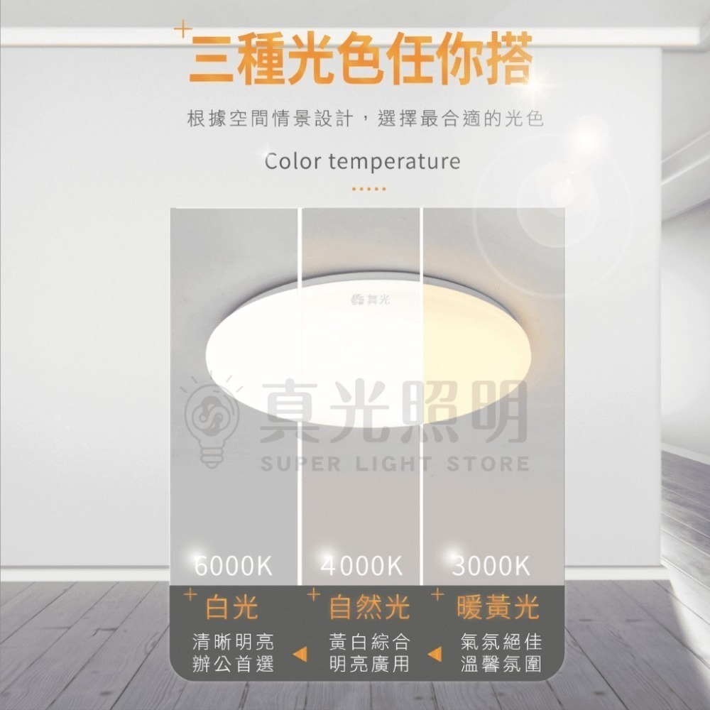 🧡 舞光LED⚡️ 新品🔥 雲朵薄型吸頂燈 高演色性 一體成型 50W 30W 16W 12W 快速安裝 防塵.蚊蟲-細節圖3