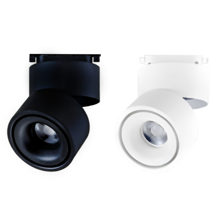 可旋轉軌道燈 LED 14W 軌道燈  360度 投射燈 可調角度 可折疊軌道燈 軌道射燈-細節圖4