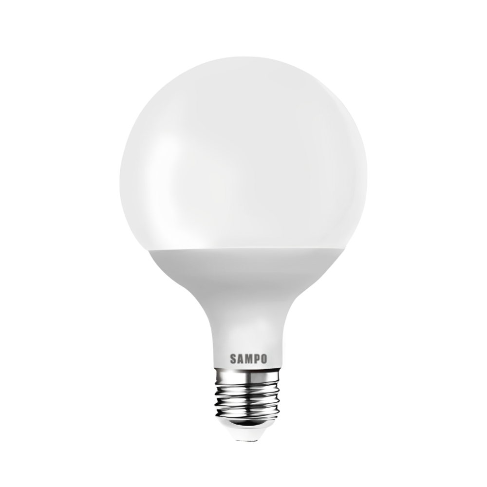 SAMPO 聲寶 15W G95 E27燈頭 龍珠燈泡 | 圓形燈泡 窄口燈泡 | CNS認證 圓燈 白光/黃光-細節圖5