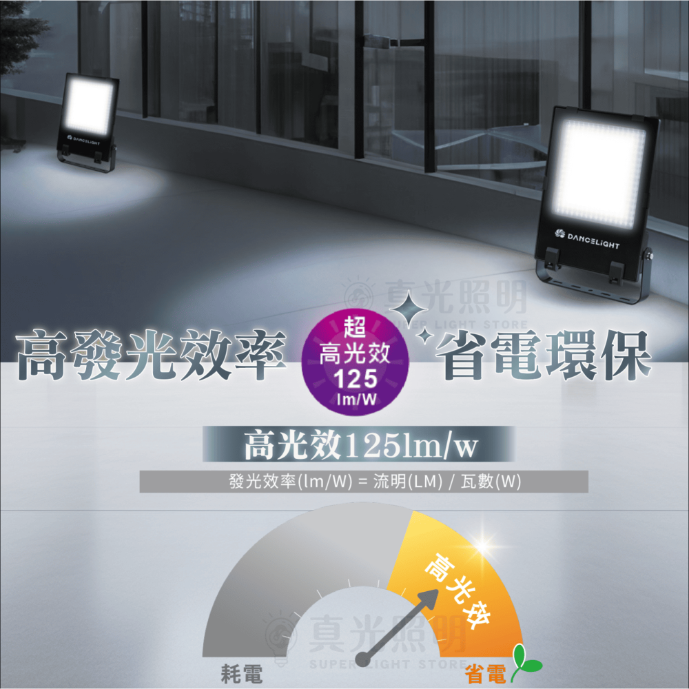 🧡 舞光LED ⚡️ LED 凱薩泛光燈 50W/100W/150W/200W 黃光/白光｜IP66防水防塵｜投光燈-細節圖6