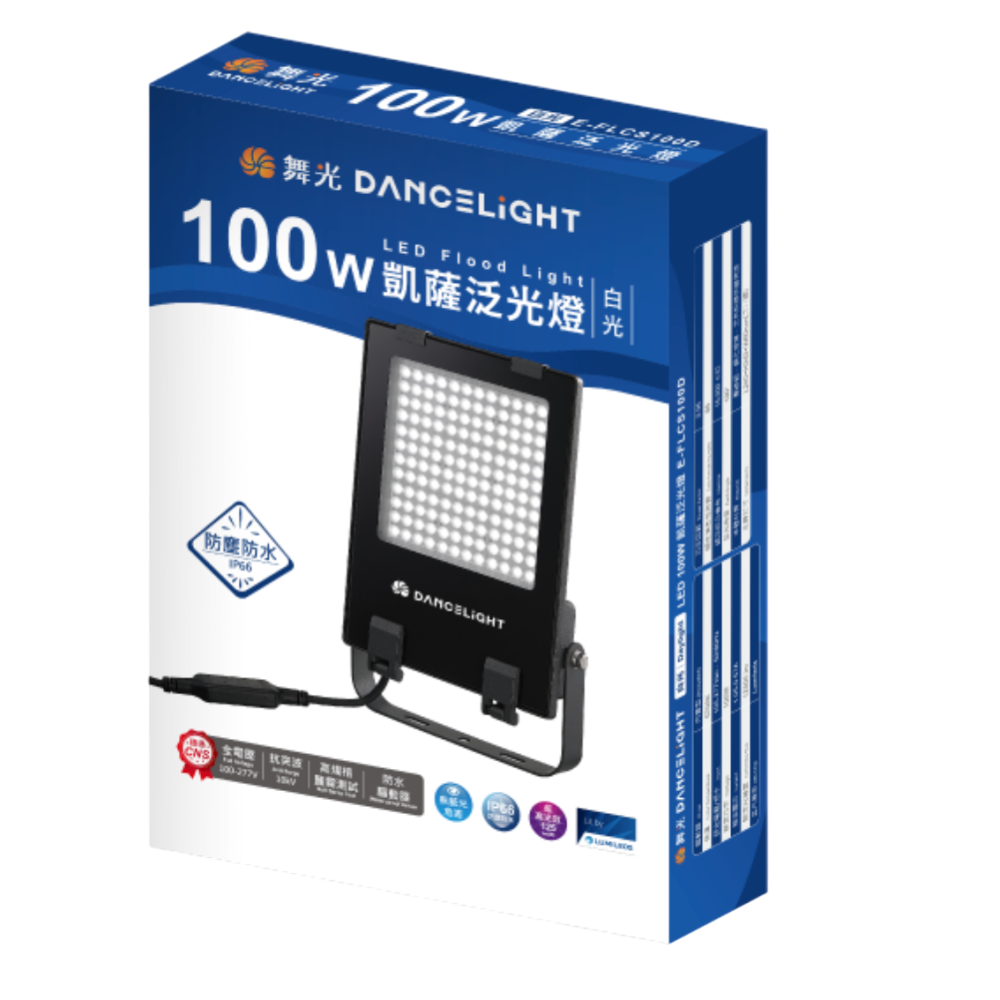 🧡 舞光LED ⚡️ LED 凱薩泛光燈 50W/100W/150W/200W 黃光/白光｜IP66防水防塵｜投光燈-細節圖10