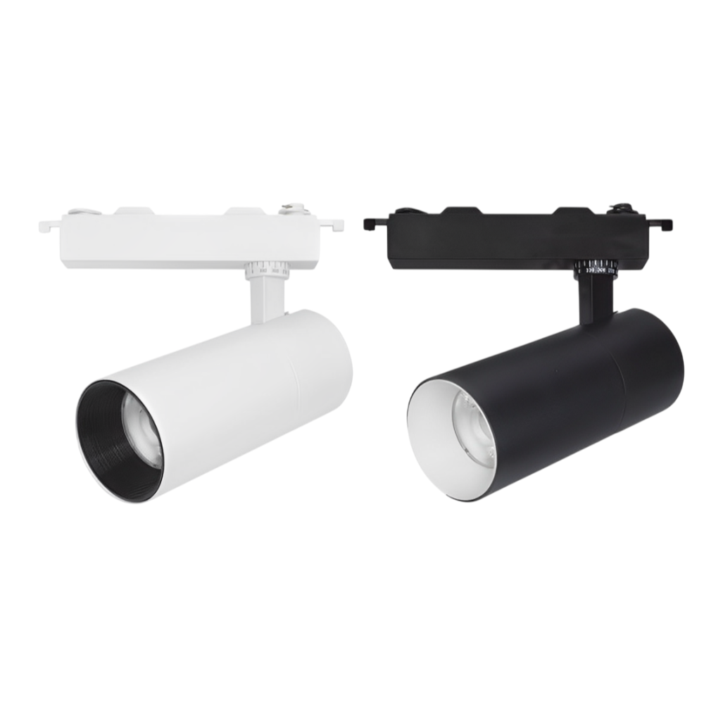 海王星軌道投射燈  25W 三色可選｜壁板加大｜底座雙固定扣 黑/白 角度一致 軌道燈 投射燈 單色-細節圖6