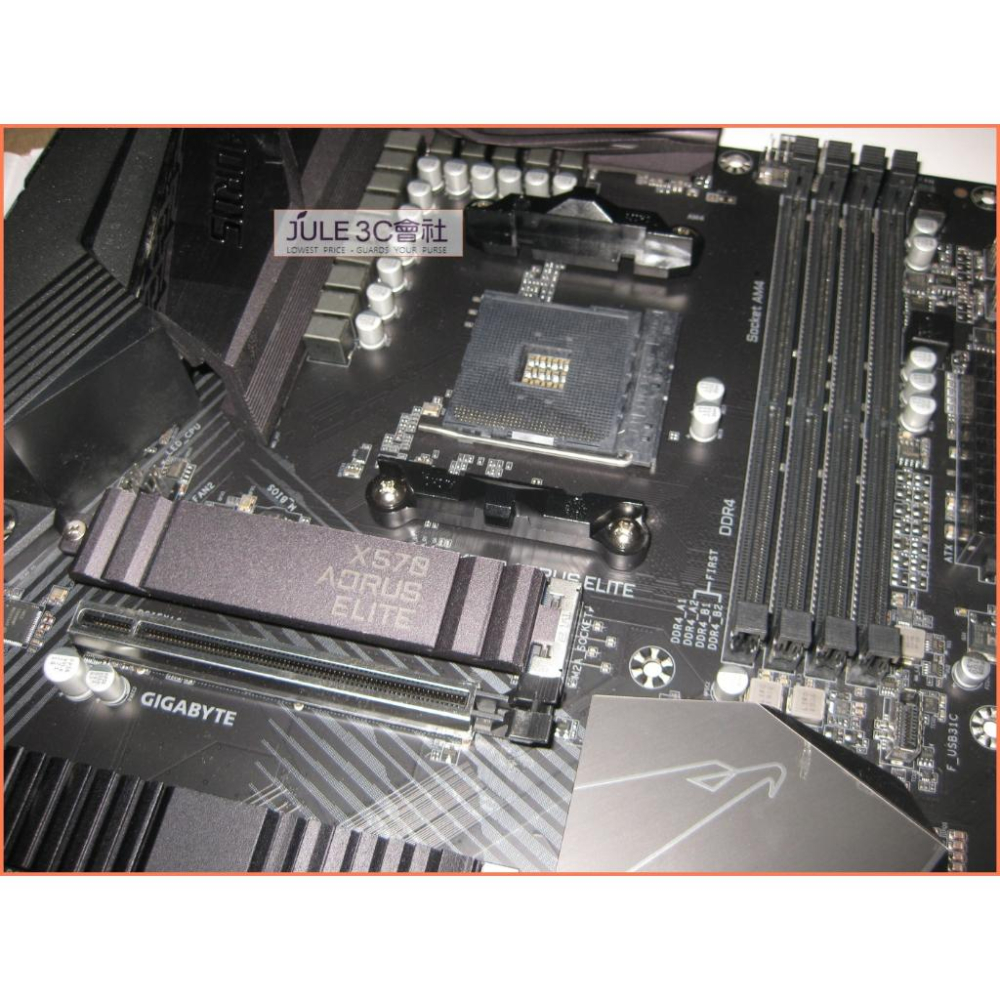 JULE 3C會社-技嘉 X570 AORUS ELITE X570/DDR4/12+2相/全數位/電競/AM4 主機板-細節圖3