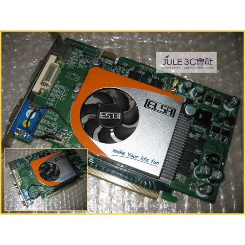 JULE 3C會社-艾爾莎ELSA GLADIAC 730GT V1 128B3 DTV 7300GT/影雷者/DDR3