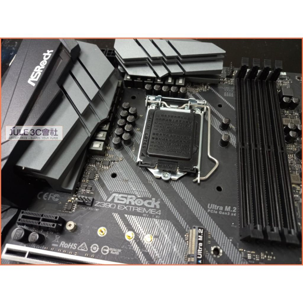 JULE 3C會社-華擎 Z390 EXTREME 4 Z390/八九代/12 相供電/旗艦款/盒裝庫存/ATX 主機板-細節圖5