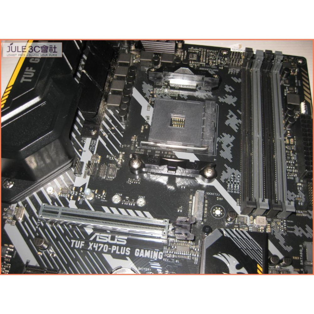 JULE 3C會社-華碩 TUF X470-PLUS GAMING X470/電競/軍規/良品/ATX/AM4 主機板-細節圖3