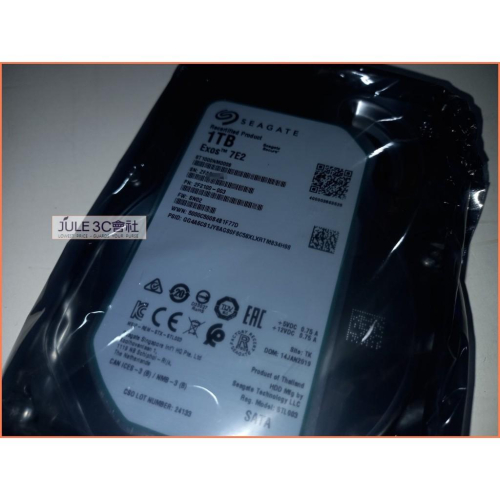 JULE 3C會社-希捷Seagate【Exos】1TB 3.5吋 企業級/ST1000NM0008/未拆/桌上型 硬碟