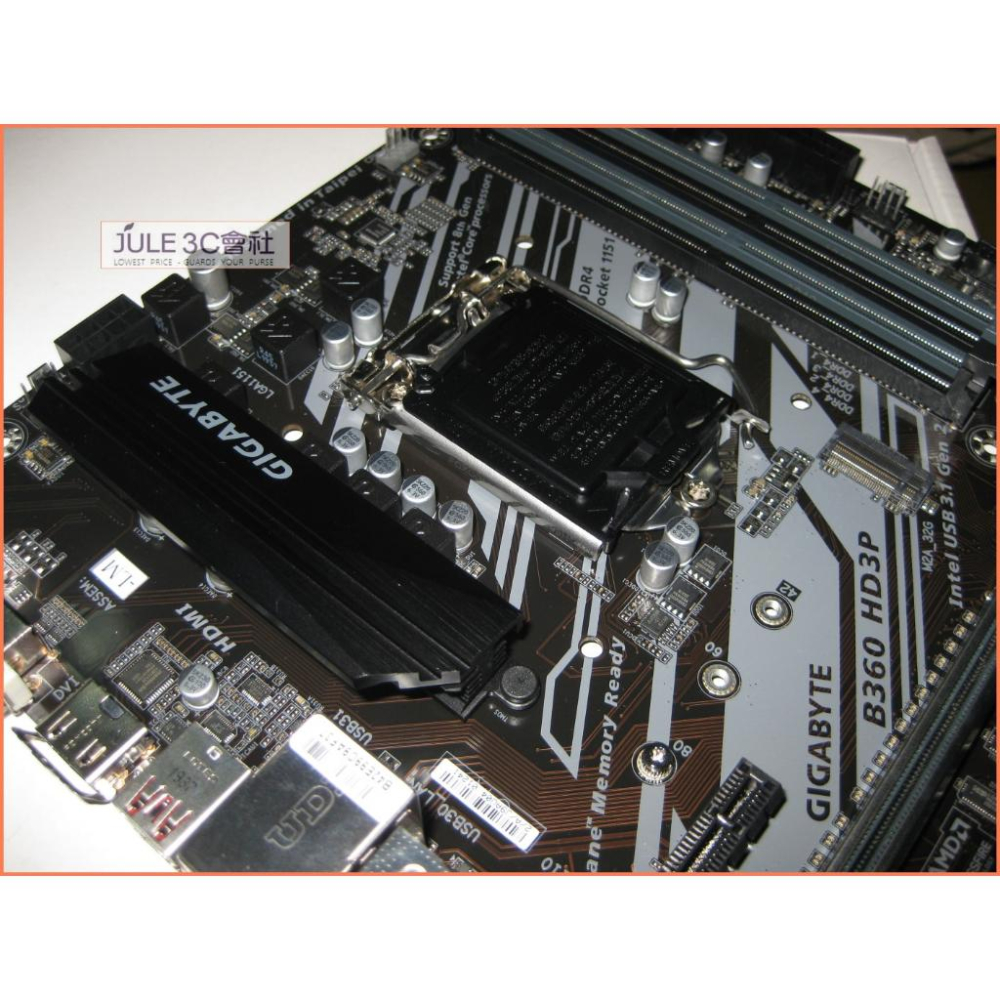 JULE 3C會社-技嘉 B360-HD3P B360/DDR4/八九代/雙M2/TYPE C/超耐久/ATX 主機板-細節圖6