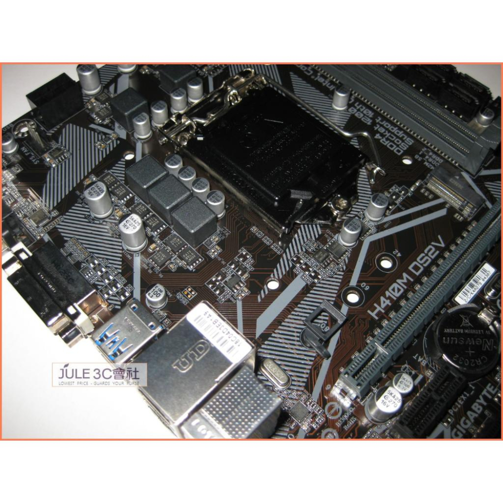 JULE 3C會社-技嘉 H410M-DS2V H410/十代/DDR4/M2/超耐久/全新/1200/MATX 主機板-細節圖6