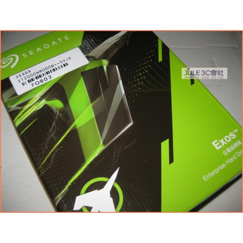 JULE 3C會社-Seagate Exos ST2000NM000B 2TB 全新/3.5吋/7200轉/企業級 硬碟