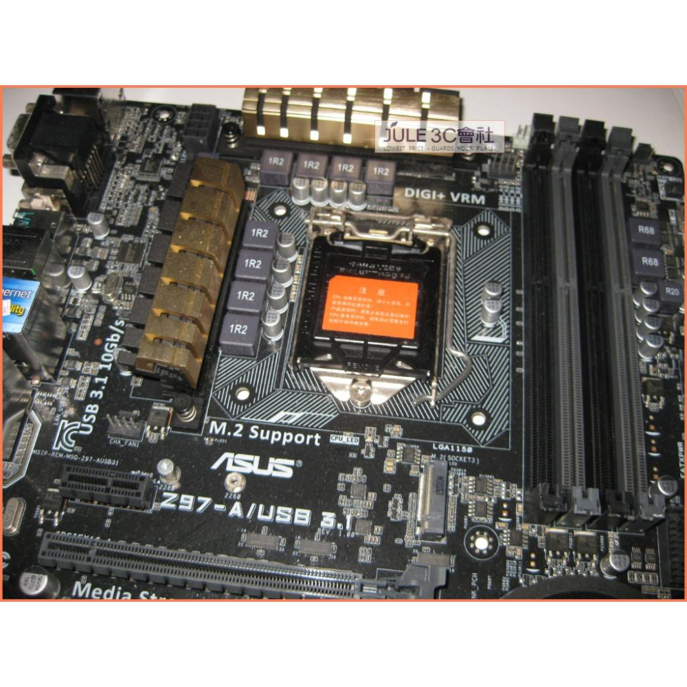 JULE 3C會社-華碩 Z97-A USB3.1 Z97/DDR3/M2/雙智能處理器/電競/ATX/1150 主機板-細節圖3