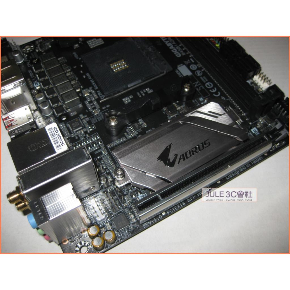 JULE 3C會社-技嘉 B450 I AORUS PRO WIFI 電競/數位電源/庫存/ITX/AM4 主機板-細節圖2