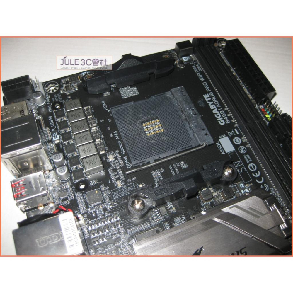 JULE 3C會社-技嘉 B450 I AORUS PRO WIFI 電競/數位電源/庫存/ITX/AM4 主機板-細節圖3