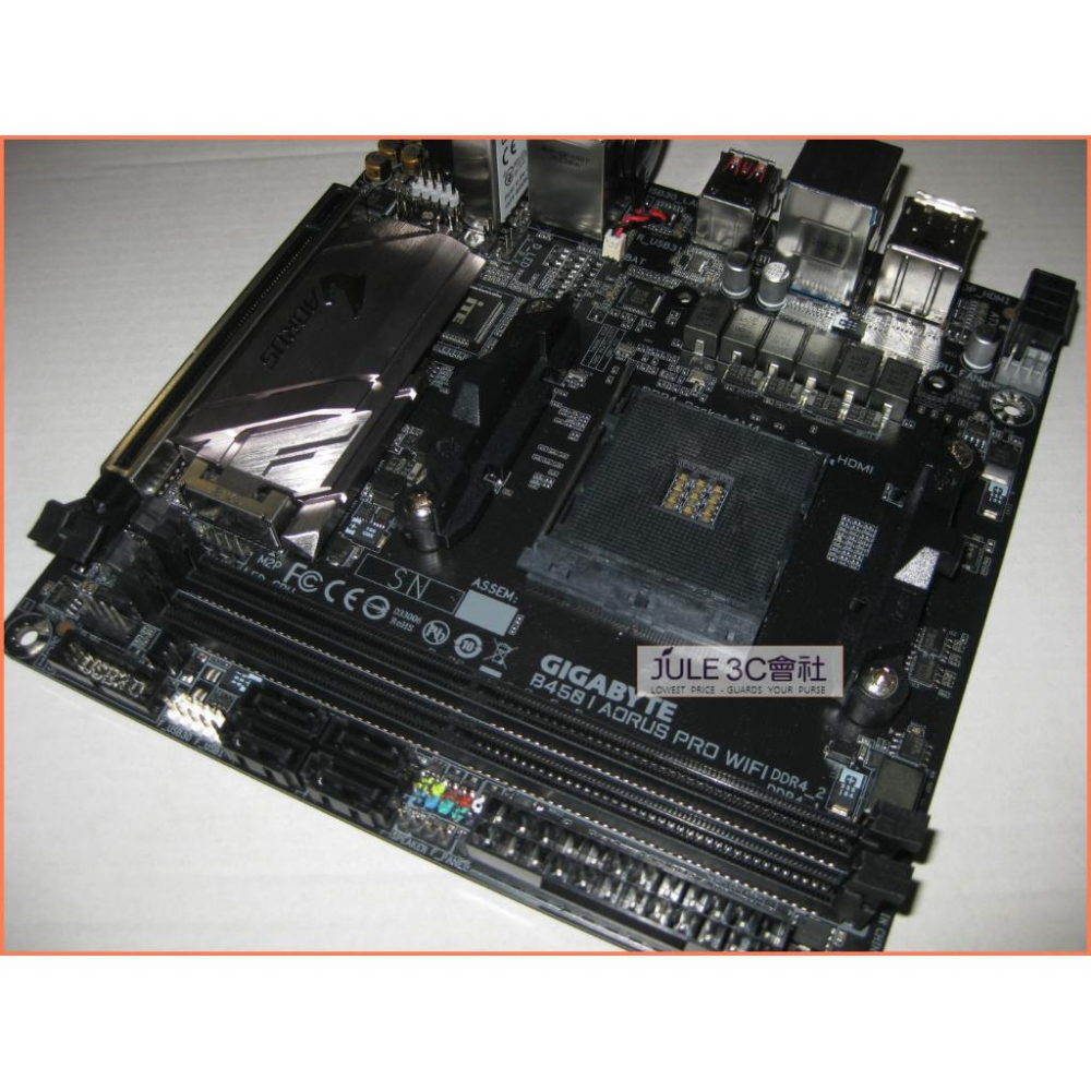 JULE 3C會社-技嘉 B450 I AORUS PRO WIFI 電競/數位電源/庫存/ITX/AM4 主機板-細節圖5