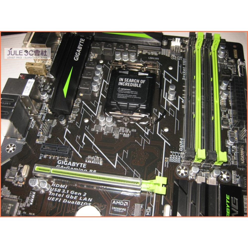 JULE 3C會社-技嘉 G1 SNIPER B8 B250/DDR4/六七代/電競/RGB/ATX/1151 主機板-細節圖3