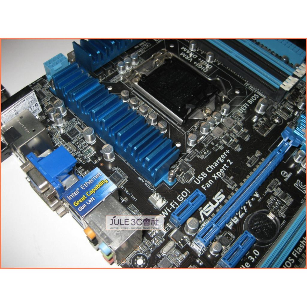 JULE 3C會社-華碩ASUS P8Z77-V Z77/DDR3/極致超頻/雙智能/良品/ATX/1155 主機板-細節圖5