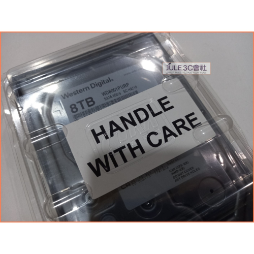 JULE 3C會社-威騰WD 紫標 WD8001PURP 8TB 8T 未拆封/256M/3.5吋/SATA3/監控硬碟