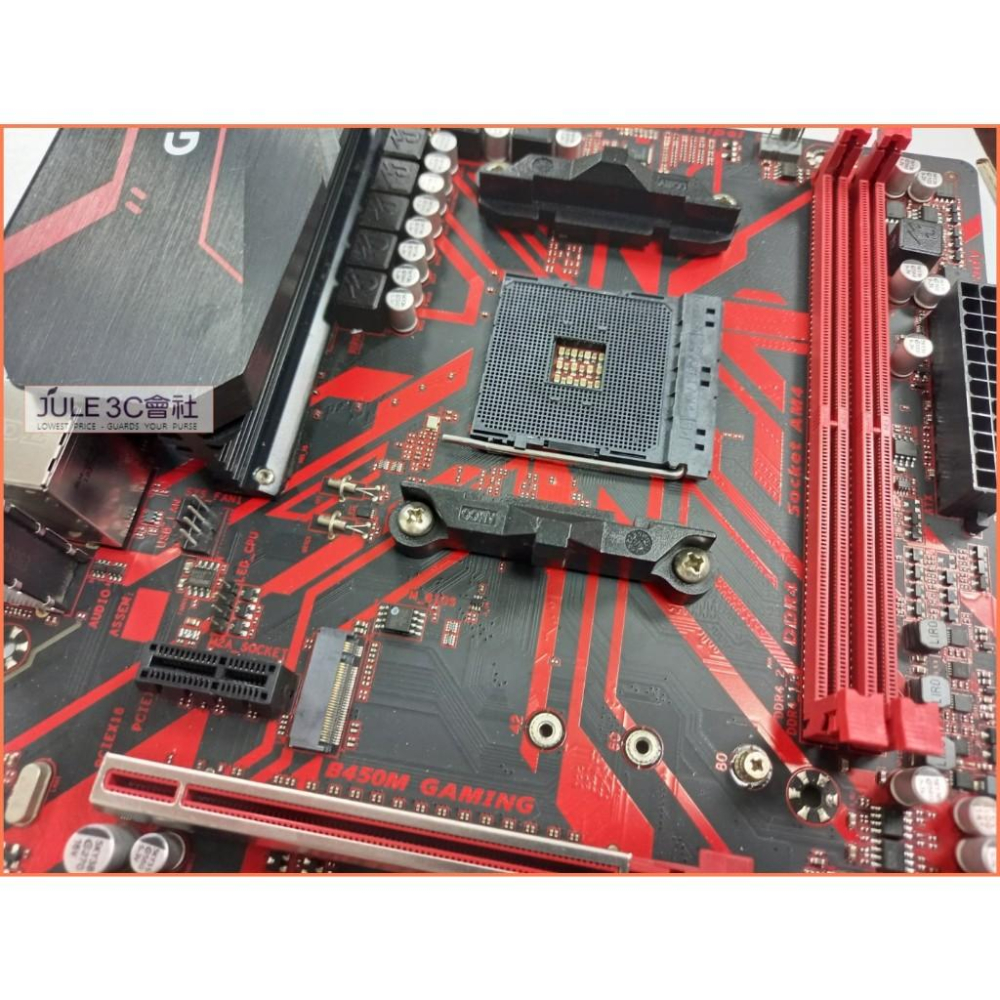 JULE 3C會社-技嘉 B450M GAMING B450/RYZEN全系列/D4/電競良品/MATX/AM4 主機板-細節圖3