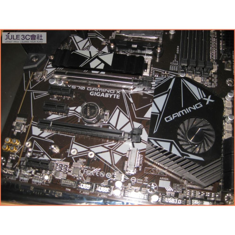 JULE 3C會社-技嘉 X570 GAMING X X570/DDR4/10+2相/全數位電源/電競/AM4 主機板-細節圖2