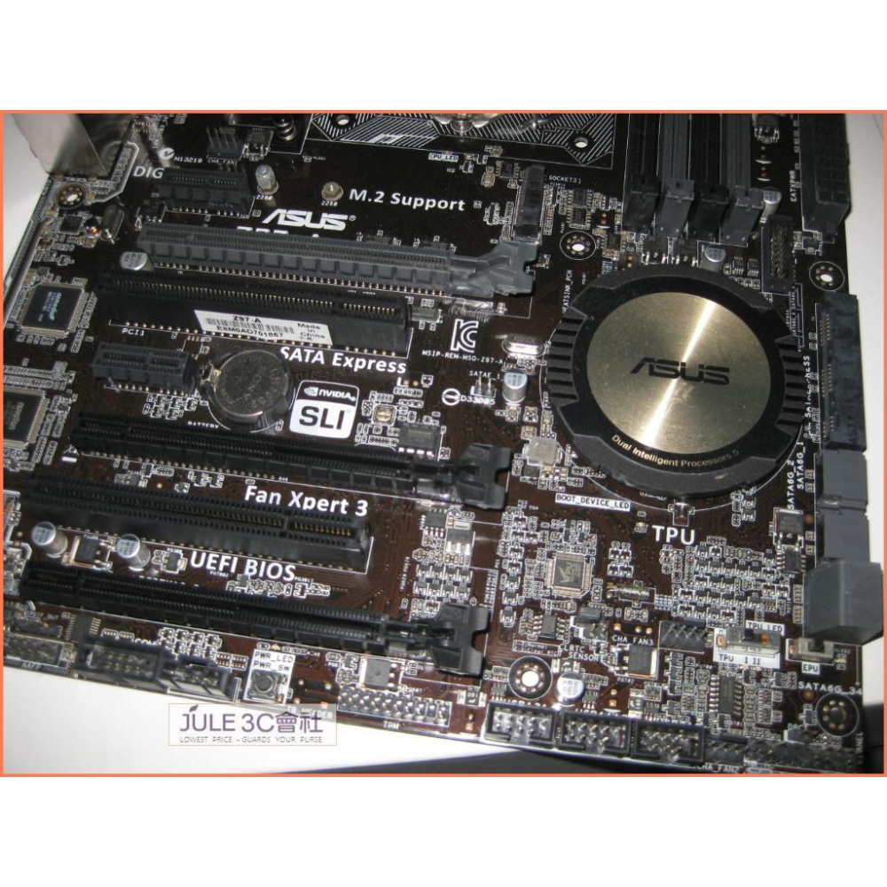 JULE 3C會社-華碩ASUS Z97-A Z97/DDR3/M2/雙智能處理器/電競系列/ATX/1150 主機板-細節圖2