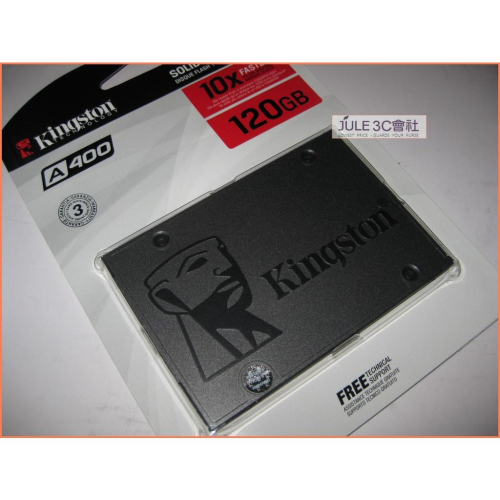 JULE 3C會社-金士頓 SA400S37/120G 240G 480G A400/全新/固態SSD SATA3 硬碟