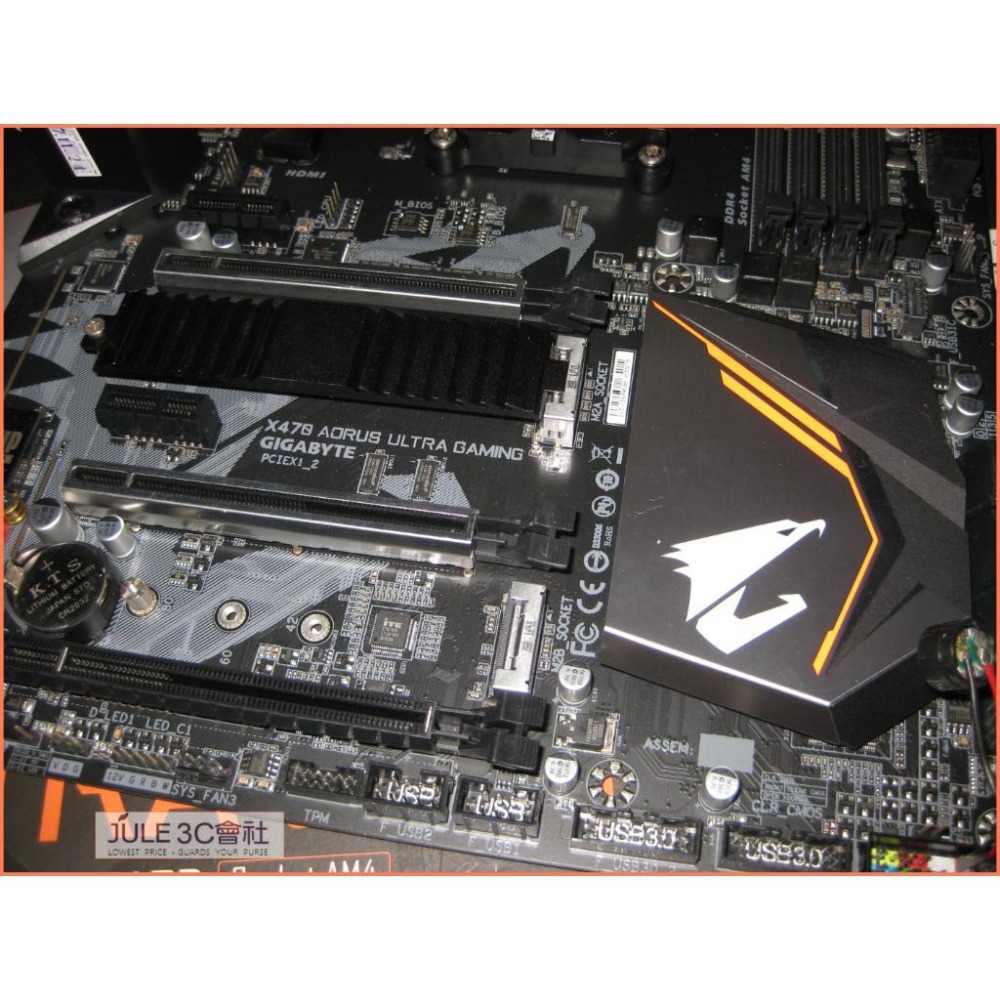 JULE 3C會社-技嘉 X470 AORUS ULTRA GAMING 電競/RGB/超耐久/良品/AM4 主機板-細節圖2