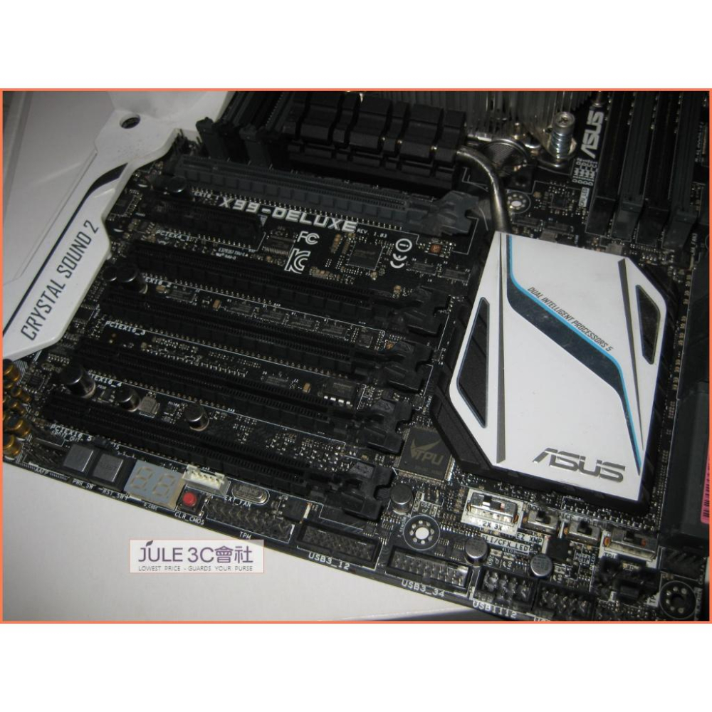 JULE 3C會社-華碩 X99 DELUXE DDR4/ATX 主機板+ i7 5930K 12核心/含風扇 CPU-細節圖2