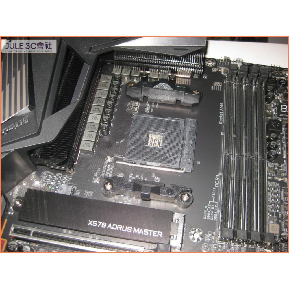 JULE 3C會社-技嘉 X570 AORUS MASTER 14相VRM電源/散熱裝甲/旗艦款/庫存/AM4 主機板-細節圖3