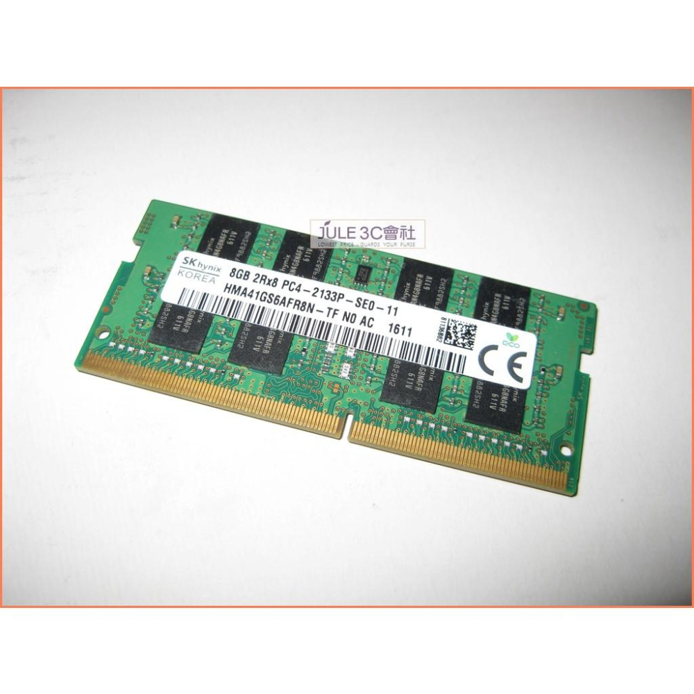 JULE 3C會社-海力士HYNIX DDR4 2133 P 8G 8GB 1.2V/雙面/2RX8/NB 記憶體-細節圖2