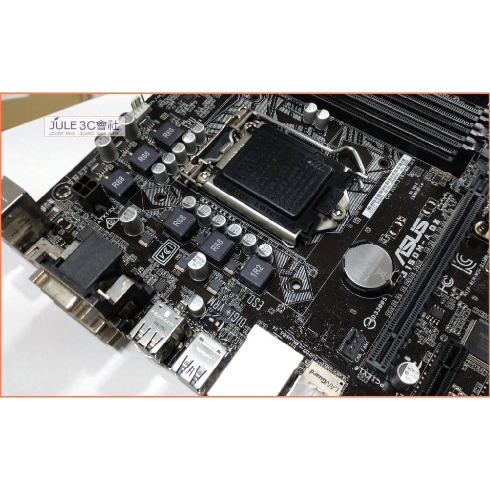 JULE 3C會社-華碩ASUS B150M-A D3 B150/六七代/DDR3/5重防護/良品/MATX 主機板-細節圖3