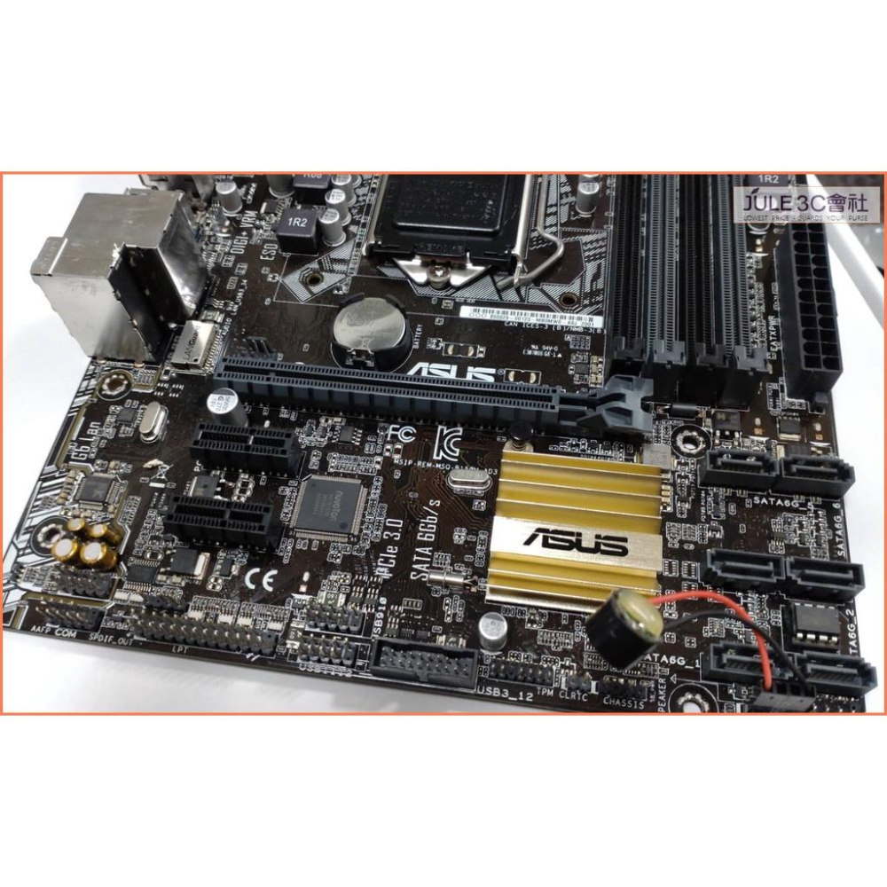 JULE 3C會社-華碩ASUS B150M-A D3 B150/六七代/DDR3/5重防護/良品/MATX 主機板-細節圖4